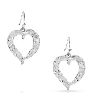 Montana Silversmith Hearts Aflutter Feather Earrings - In Stock