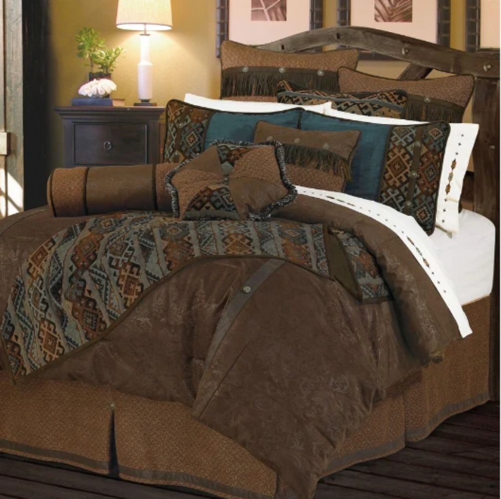 Cowgirl Kim Del Rio Faux Leather Comforter Set - Cowgirl Kim