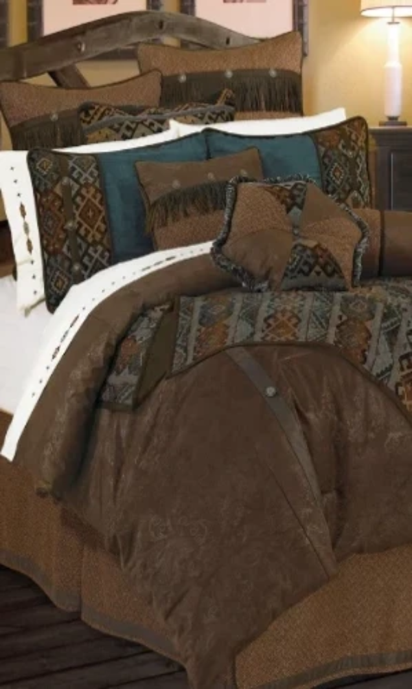 Cowgirl Kim Del Rio Faux Leather Comforter Set - Cowgirl Kim