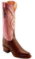 Ferrini Ladies Chocolate Caiman Boots- size 9.5 - Cowgirl Kim