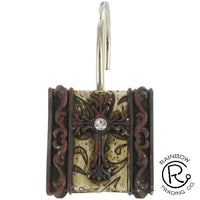 Cowgirl Kim Rustic Cross Shower Curtain Hooks