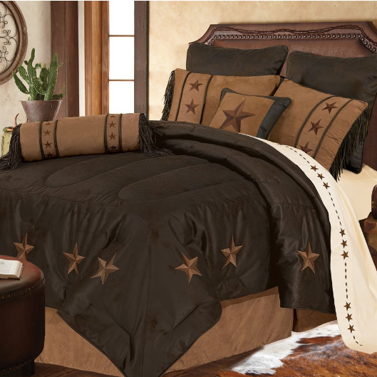 Cowgirl Kim Chocolate Laredo Comforter Set - Cowgirl Kim