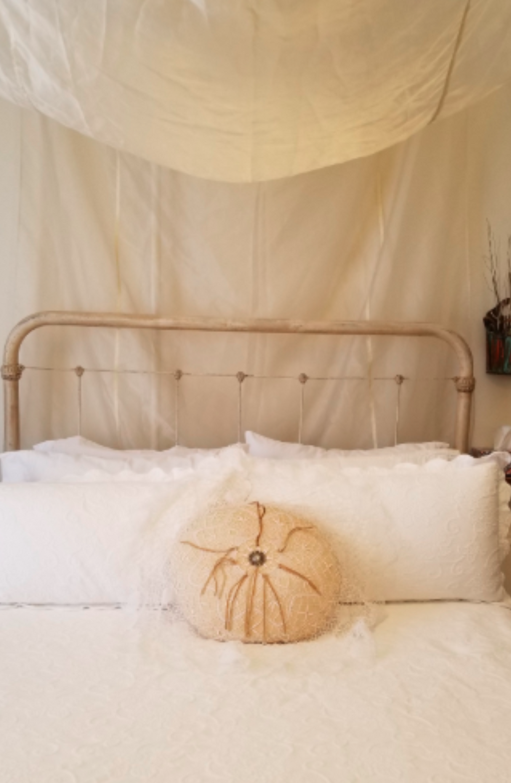 Pat Dahnke Deerskin and Lace Concho Pillow - Cowgirl Kim