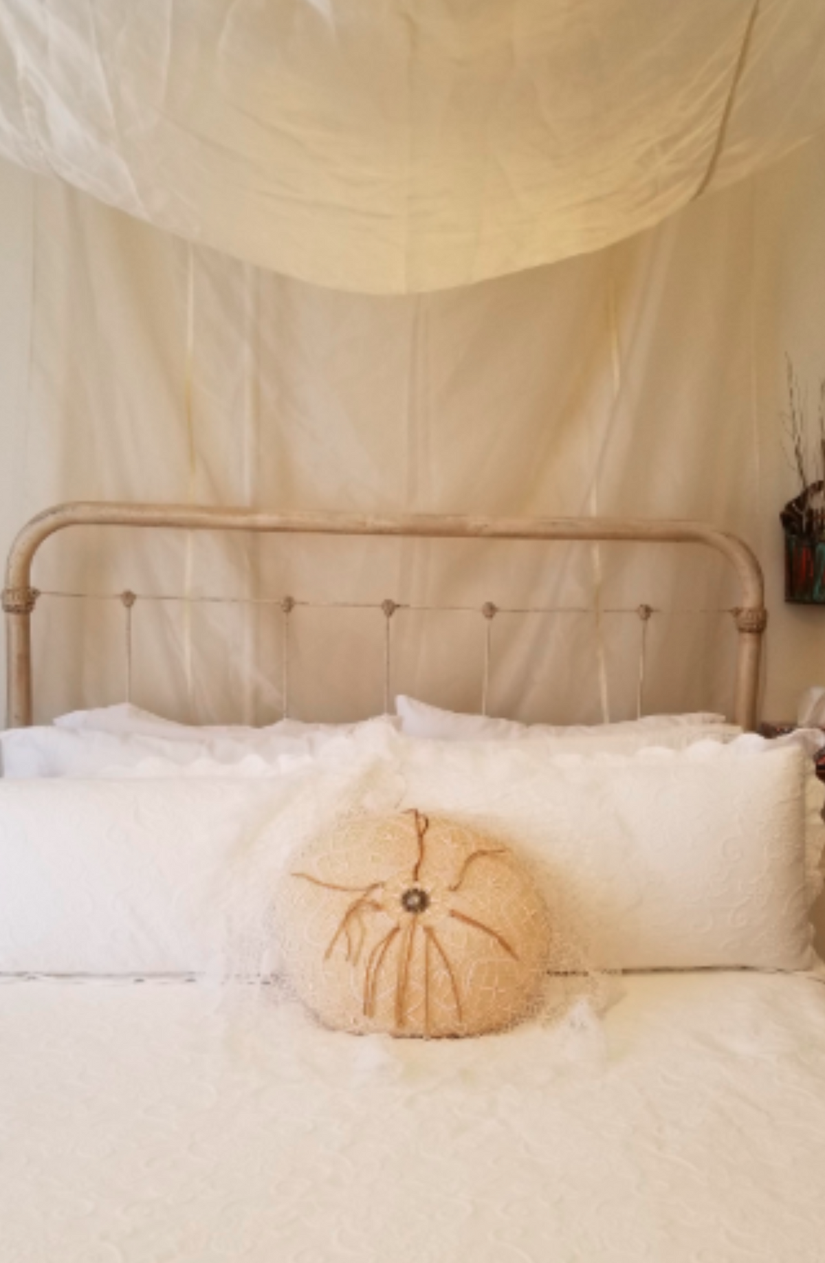 Pat Dahnke Deerskin and Lace Concho Pillow - Cowgirl Kim