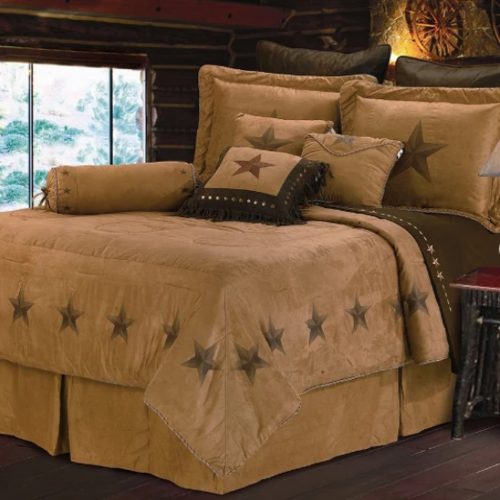 Cowgirl Kim Luxury Star Faux Suede Comforter Set - Cowgirl Kim