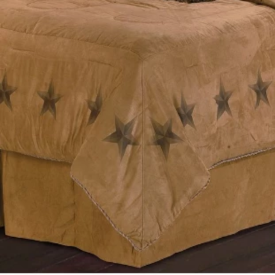Cowgirl Kim Luxury Star Faux Suede Comforter Set - Cowgirl Kim
