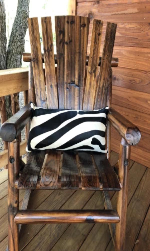 Cowgirl Kim Lumbar Cowhide Pillow~ Printed Zebra - Cowgirl Kim